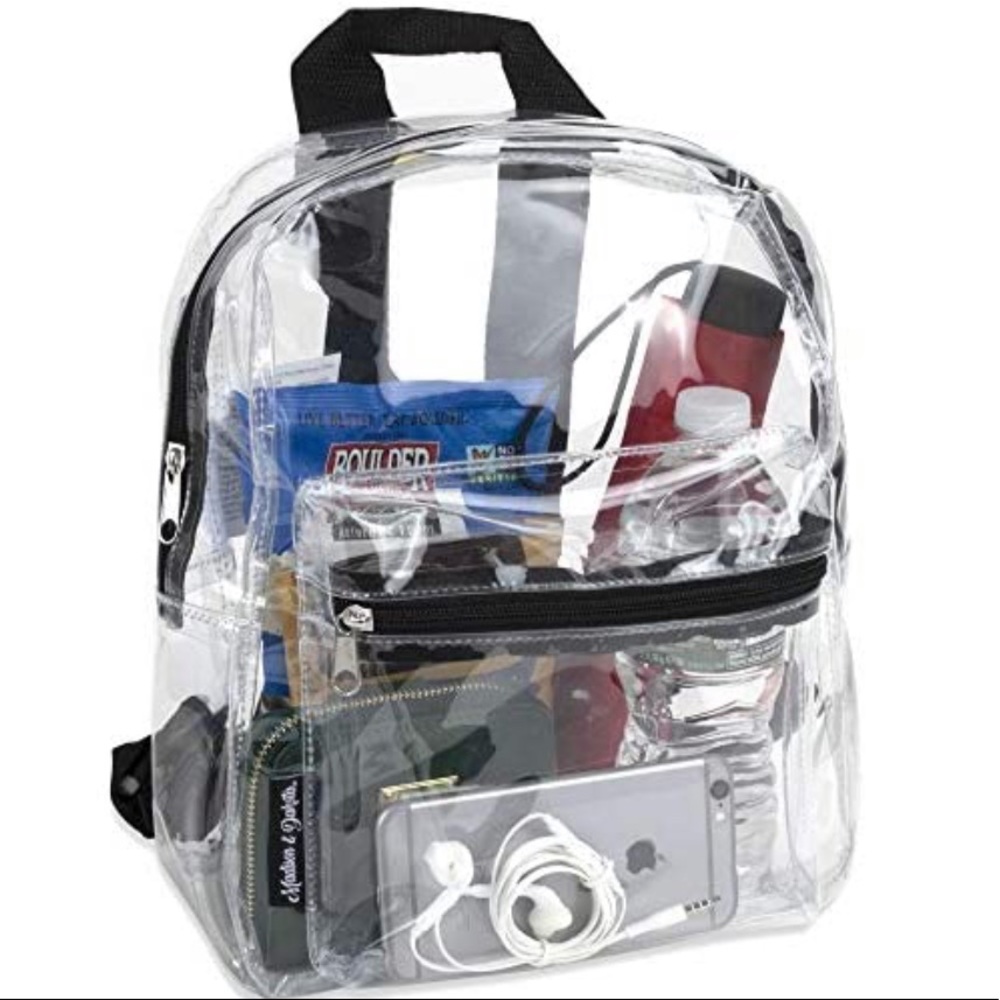 Clear back pack